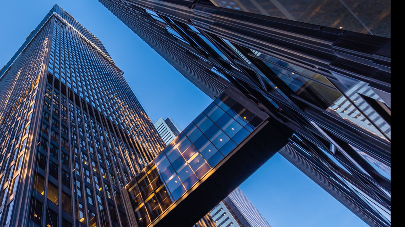 International financial district representing regulated global operations